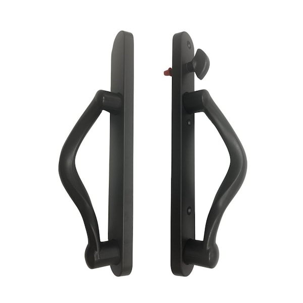 G.A.S. Hardware Amesbury Truth Sliding Patio Door Handle, Black DH-575-B - main